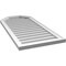 Ekena Millwork Octagonal Top Surface Mount PVC Gable Vent w/ 2"W x 1-1/2"P Brickmould Frame, 20"W x 42"H GVPOT20X4202SN - alternate 3